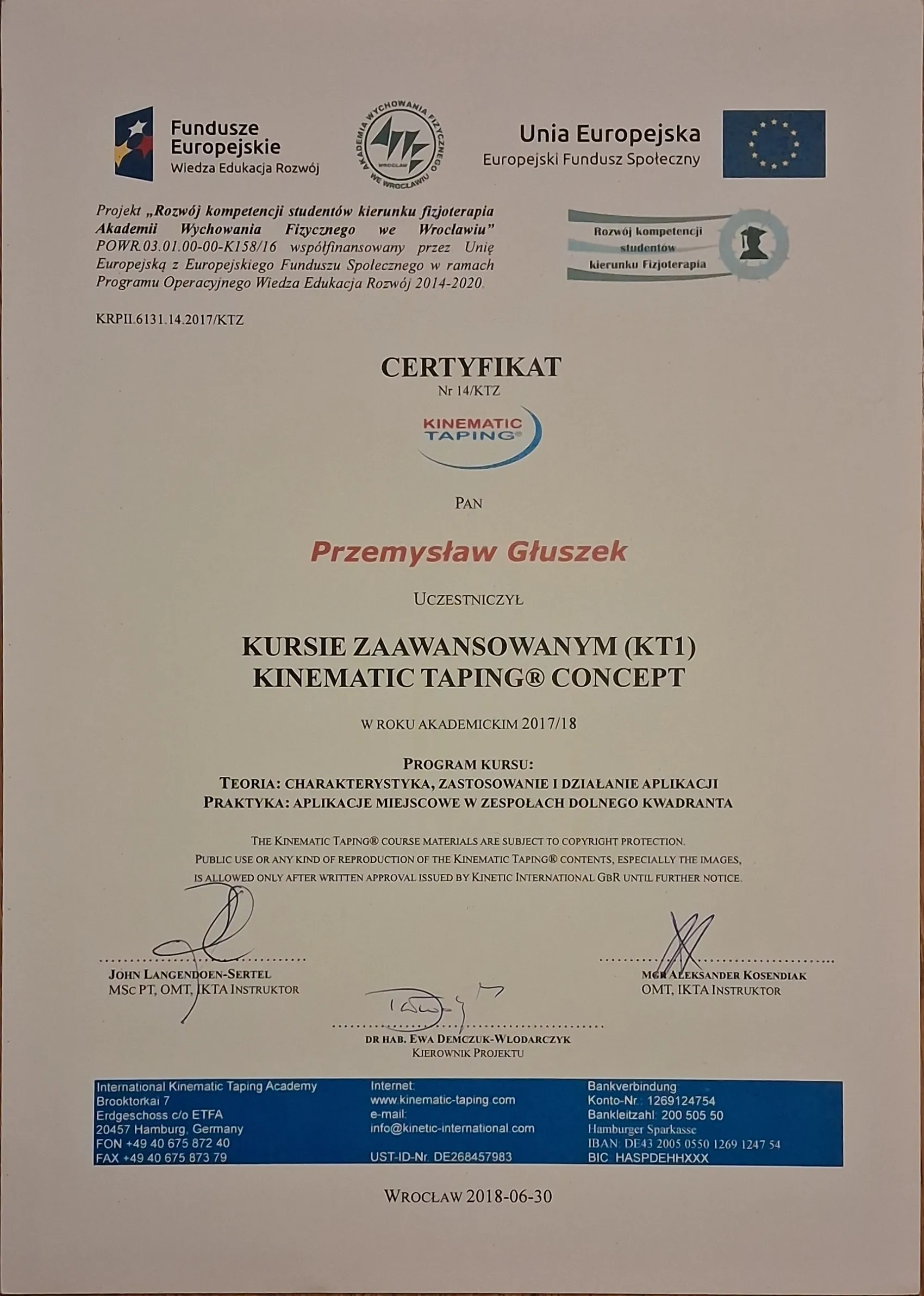 Kurs kinesiotapingu